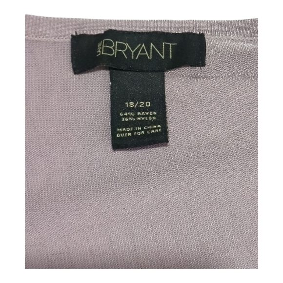 Lane Bryant Shimmer Lavender Knit Button Up Sweater Preppy Work 18/20 Plus Size - Picture 5 of 5